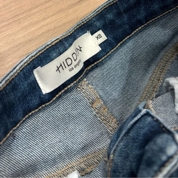 Hidden Los Angeles Long Denim Maxi Skirt with Side Slit – XS – NWOT - Picture 6 of 7